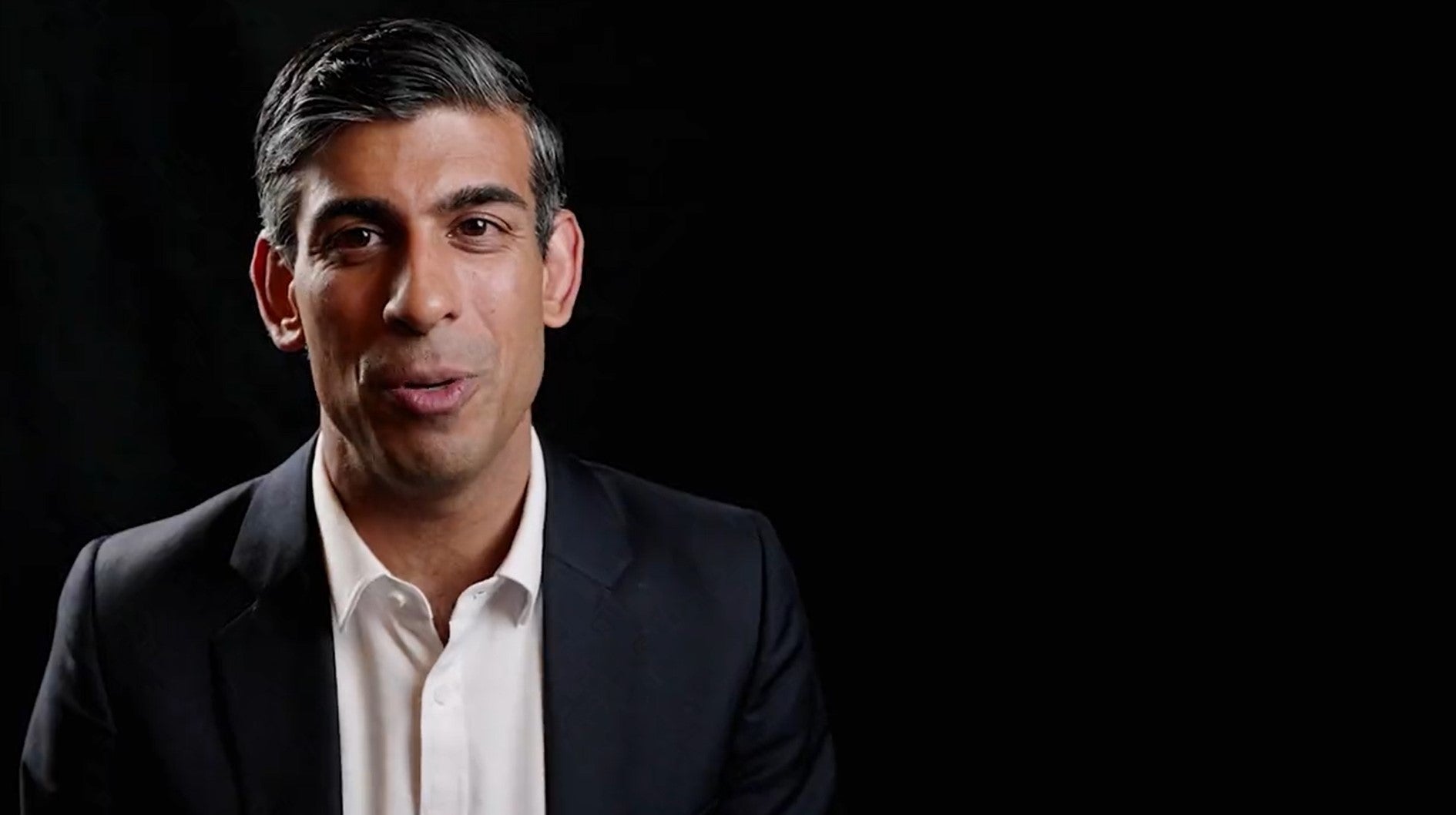 A screengrab from Rishi Sunak’s video pitching himself as the future Tory leader