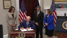 Joe Biden signs executive order on abortion access