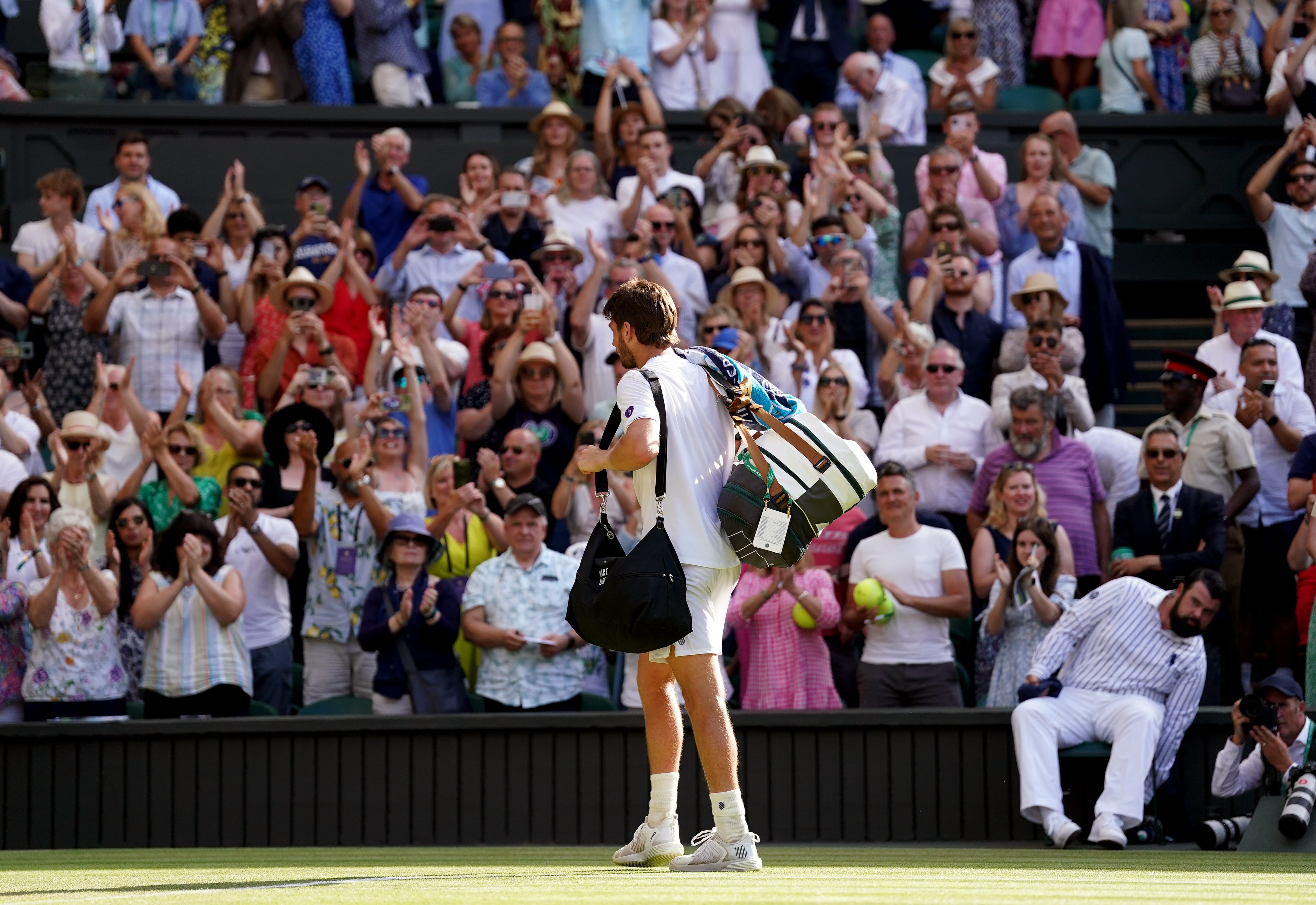 Cameron Norrie earns the acclaim of Centre Court after exiting Wimbledon following a semi-final defeat to Novak Djokovic (Adam Davy/PA)