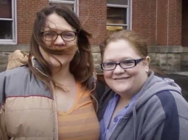<p>Kelly Tichenell, right, and her mother, Diania Kronk, left, in an undated photo. Ms Kronk died after she was allegedly emergency services by a 911 dispatcher in Pennsylvania</p>