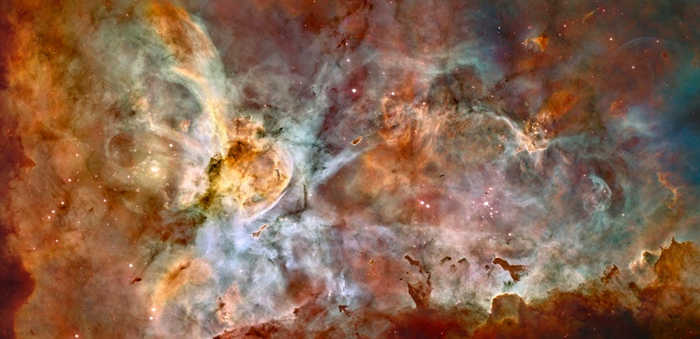 A Hubble Space Telescope image of the Carina Nebula