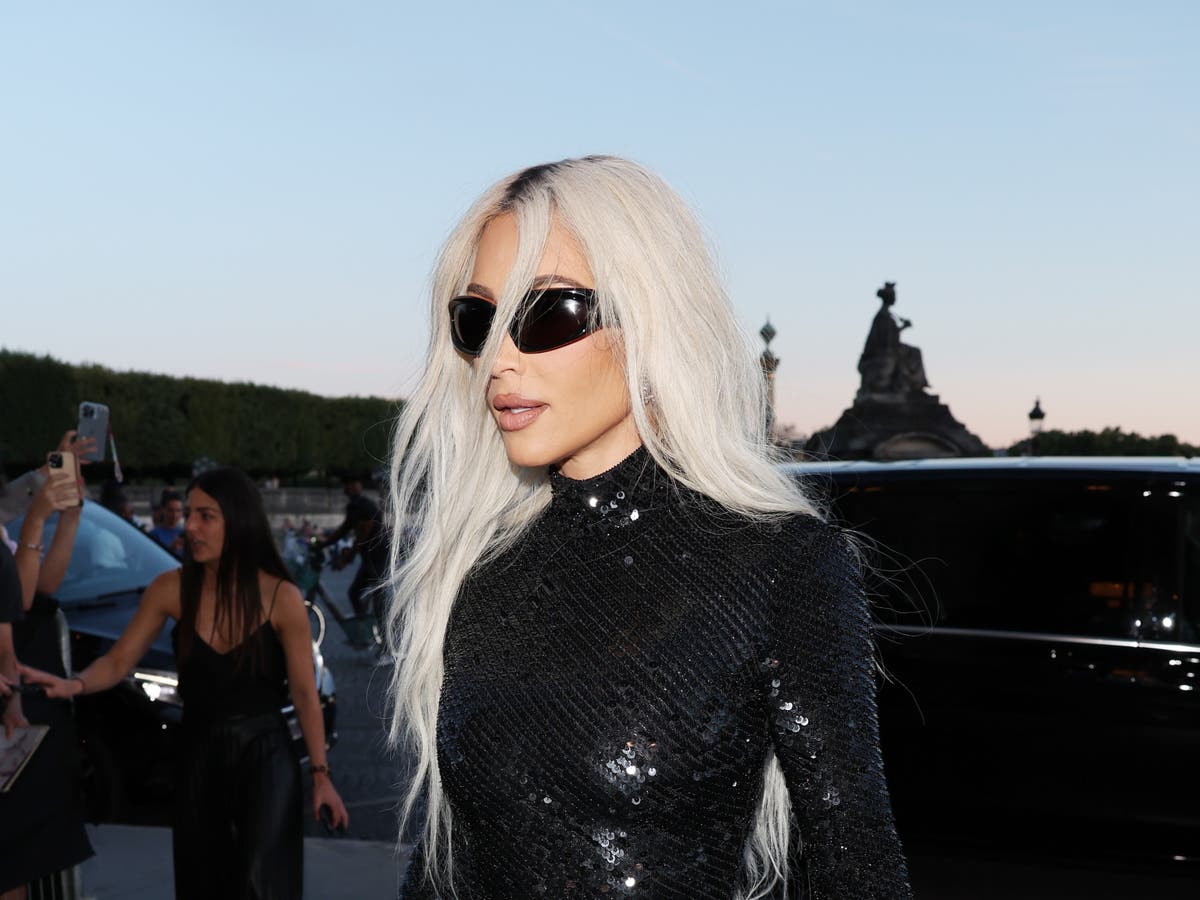 Kim Kardashian Switches Up Balenciaga's Helmet Trend