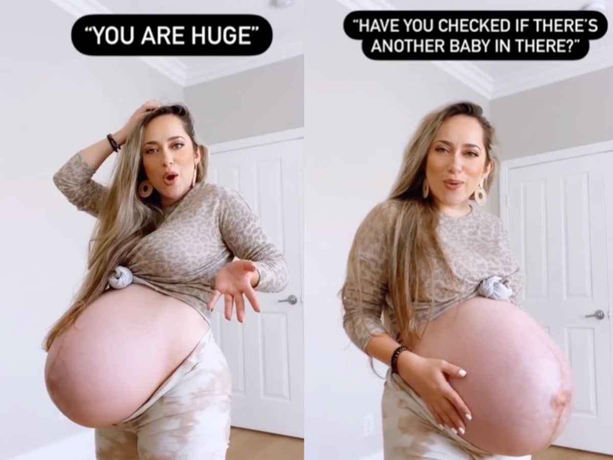 Pregnant woman defends herself from trolls who body-shamed her over ‘huge’ baby bump
