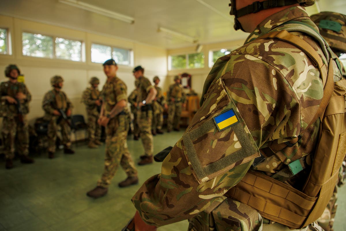 Ukrainian soldiers arrive in UK to be trained up by British forces