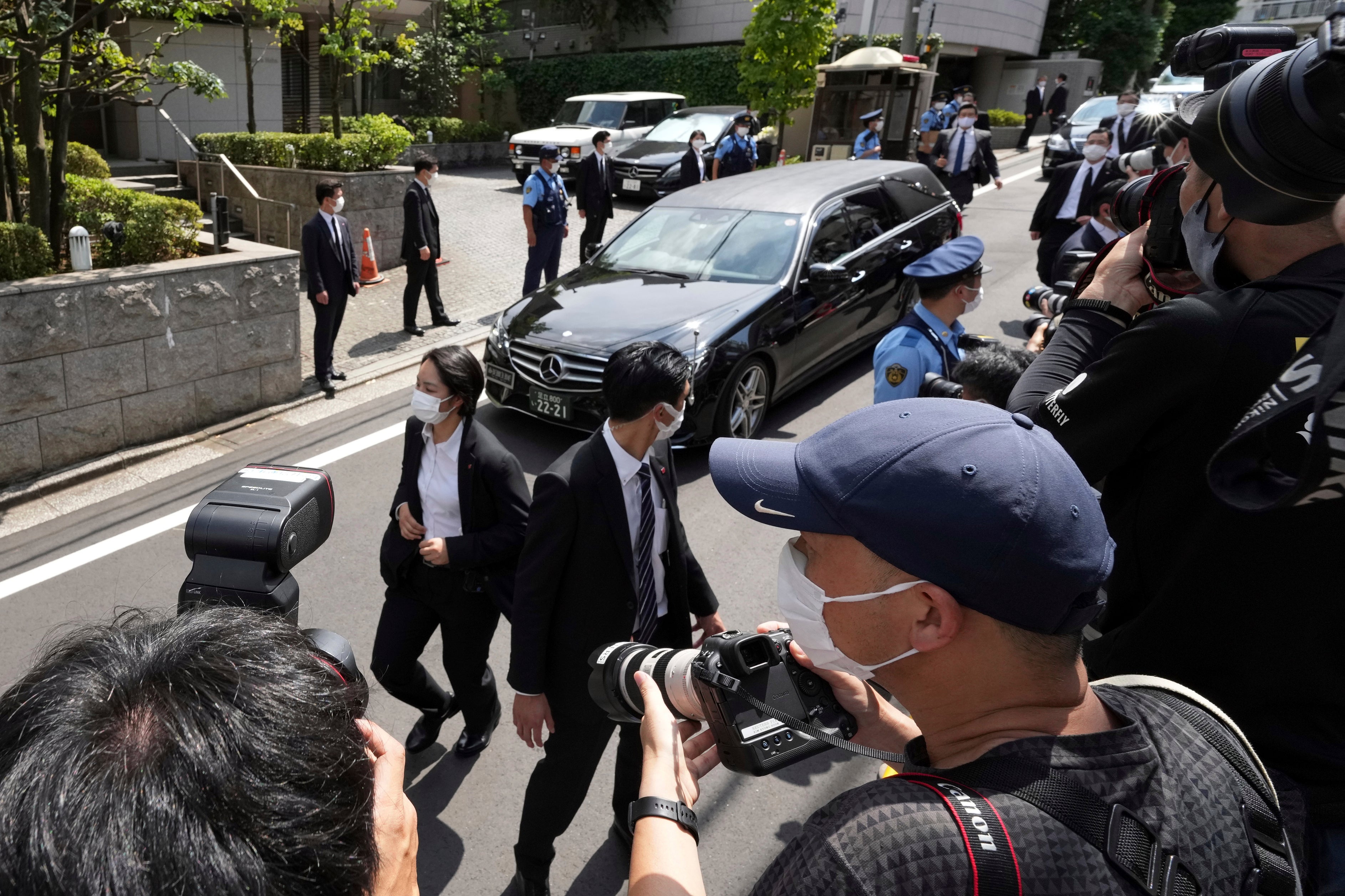 The former prime minister’s body was believed to be accompanied by his widow