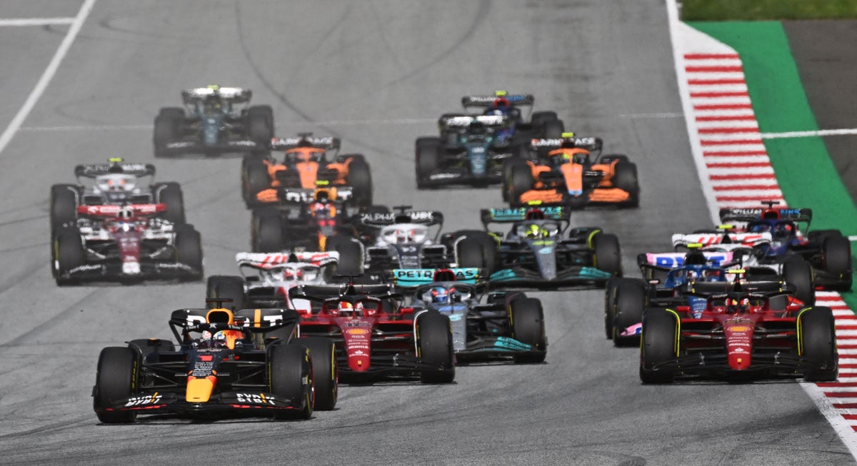 F1 grid immediately Starting positions for Austrian Grand Prix
