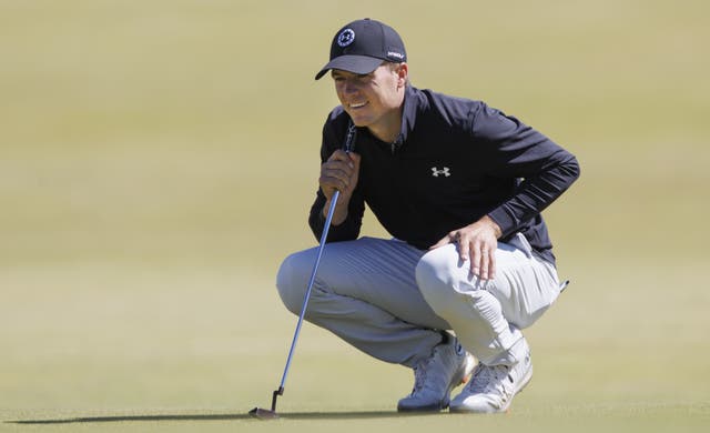 Jordan Spieth trails Xander Schauffele by three shots heading into the final round of the Genesis Scottish Open (Steve Welsh/PA)