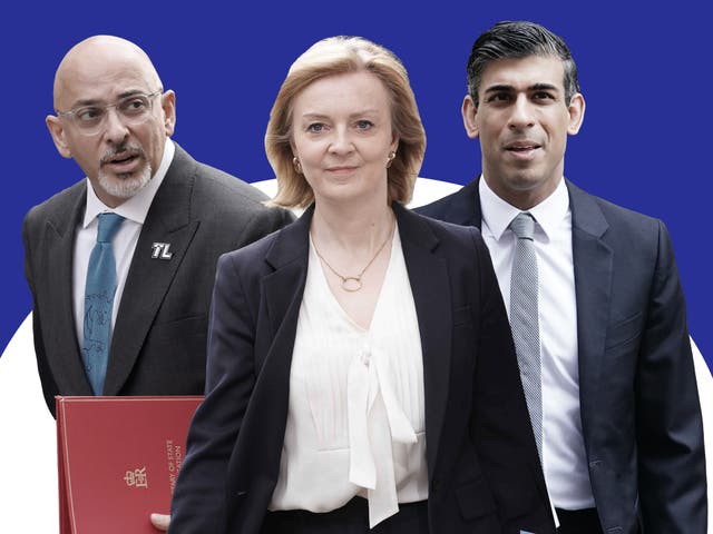 <p>Nadhim Zahawi, and Rishi Sunak have entered the race to become the next Tory leader, while Liz Truss is expected to formally enter this week </p>