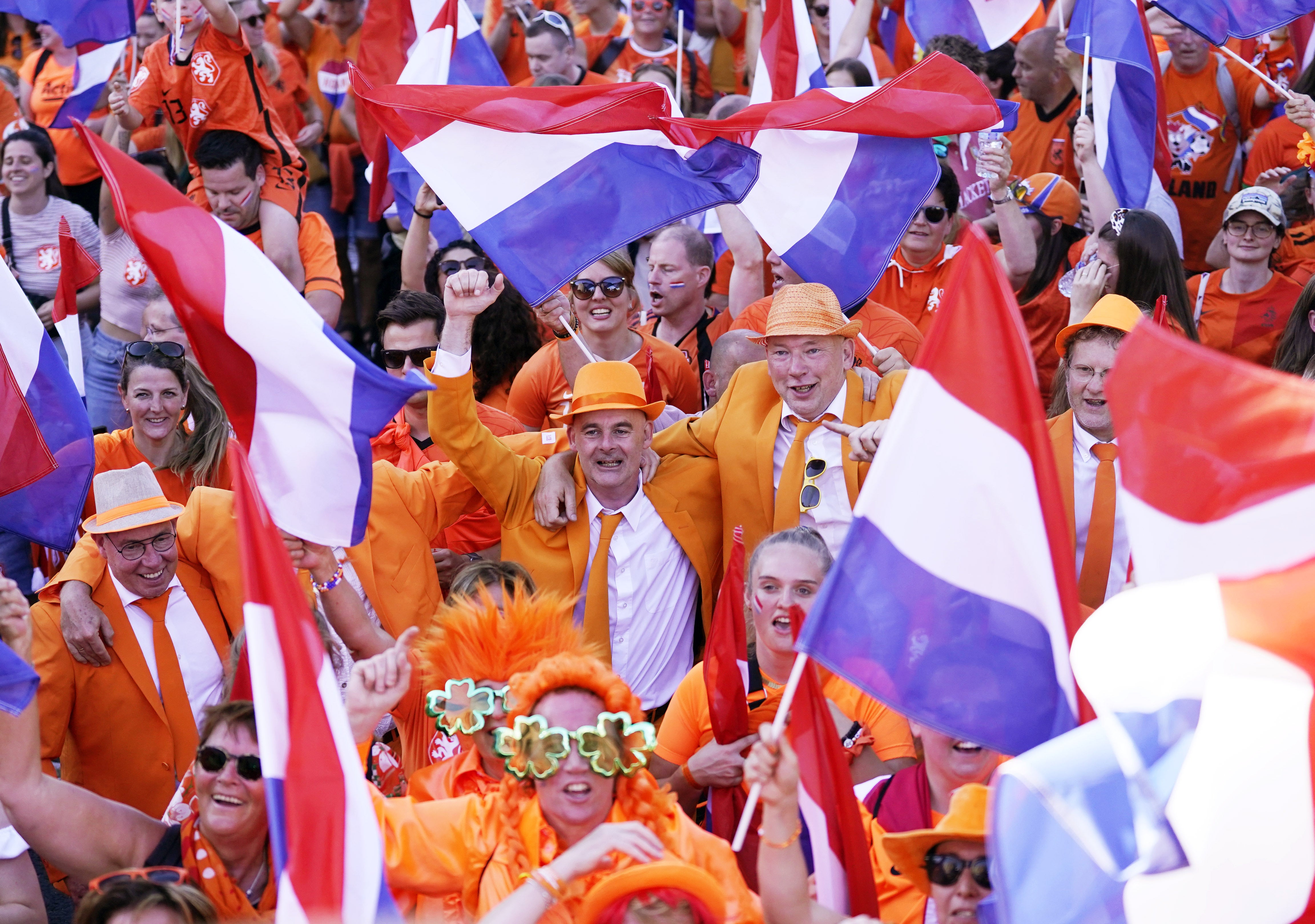 Netherlands fans saw the defending champions fight back to launch their Euro 2022 campaign with a 1-1 draw against Sweden (Danny Lawson/PA)