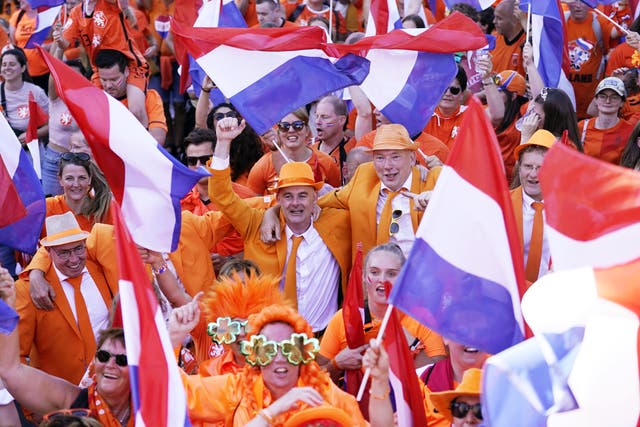 Netherlands fans saw the defending champions fight back to launch their Euro 2022 campaign with a 1-1 draw against Sweden (Danny Lawson/PA)