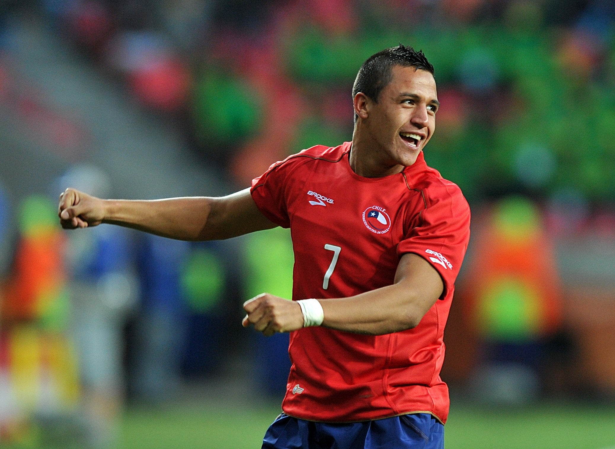 Alexis Sanchez scored twice for Chile during the 2014 World Cup finals in Brazil (Martin Rickett/PA)