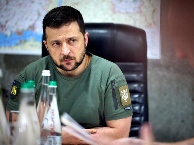 <p>Volodymyr Zelensky is said to have told Ukraine’s military to prepare a counteroffensive in the south </p>