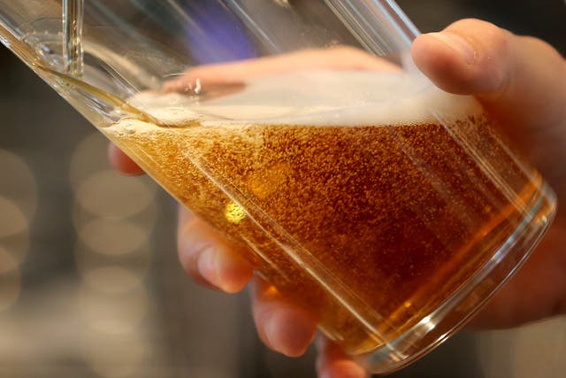A pint is poured at JD Wetherspoon’s Royal Victoria Pavillion in Ramsgate, Kent (Gareth Fuller/PA)