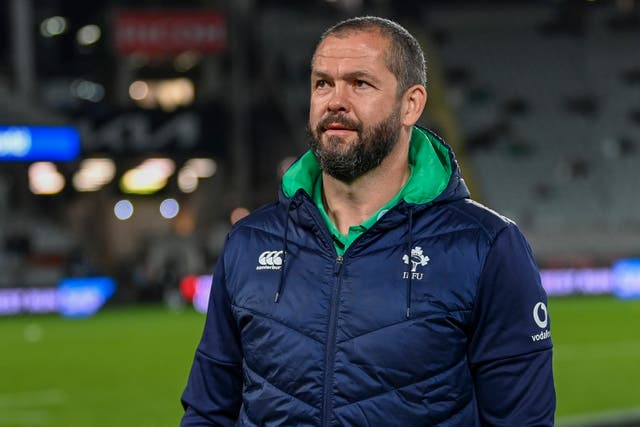 Andy Farrell has Ireland in contention for a series win in New Zealand (Andrew Cornaga/Photosport via AP)