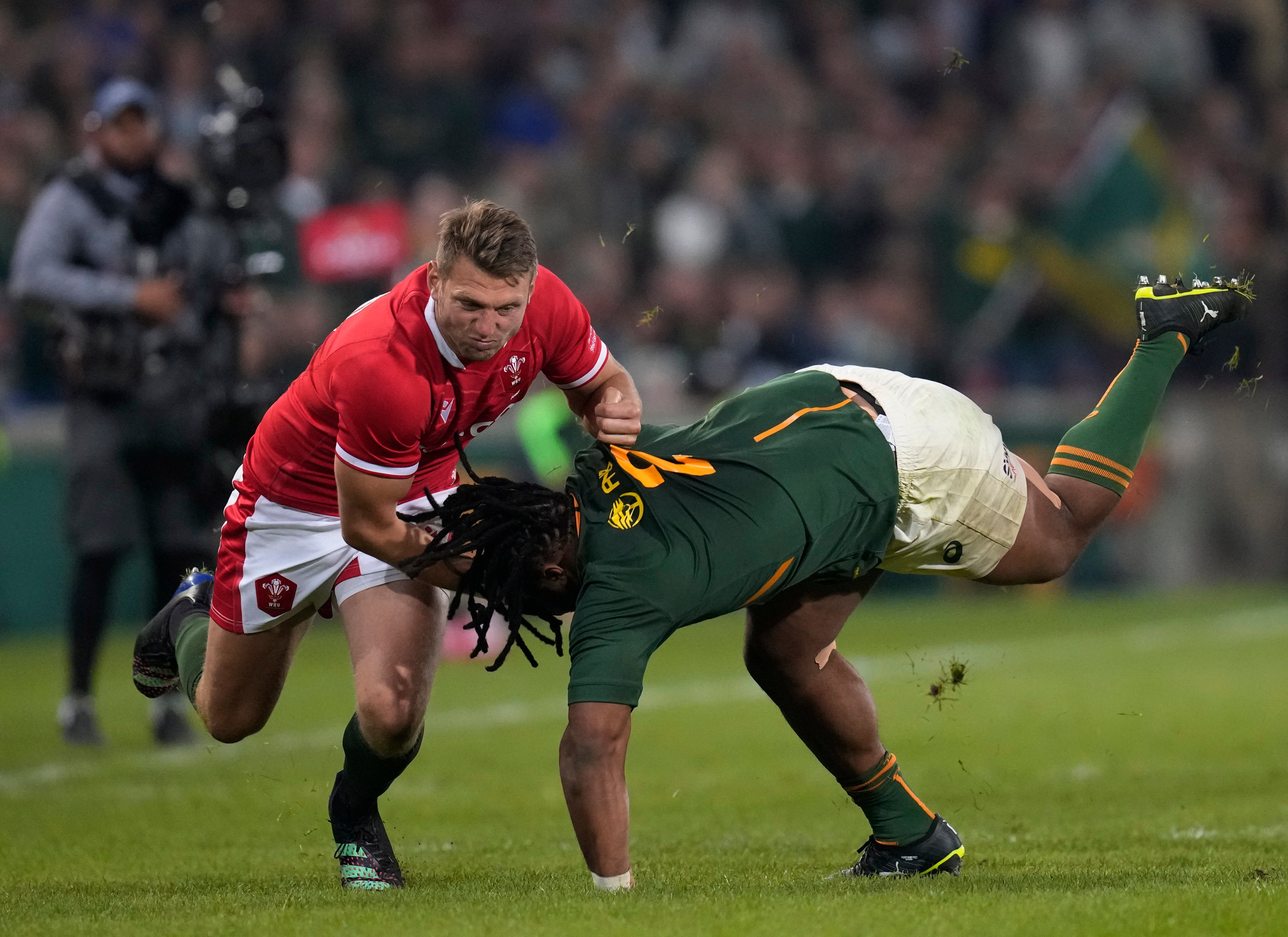 Dan Biggar in action for Wales against South Africa (Themba Hadebe/AP)