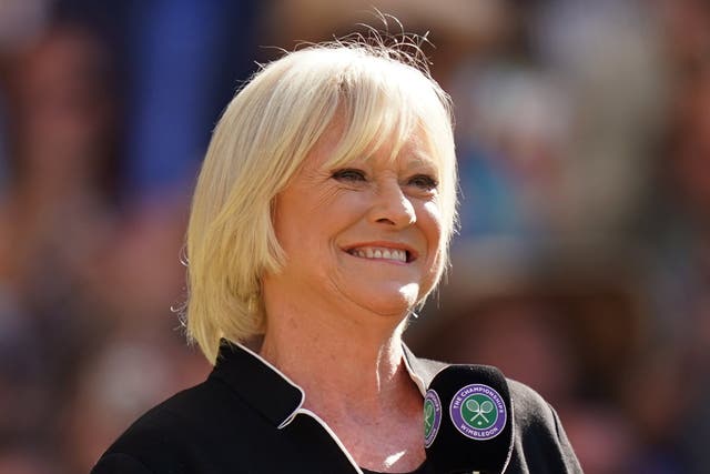 Sue Barker has said farewell to Wimbledon (Adam Davy/PA)