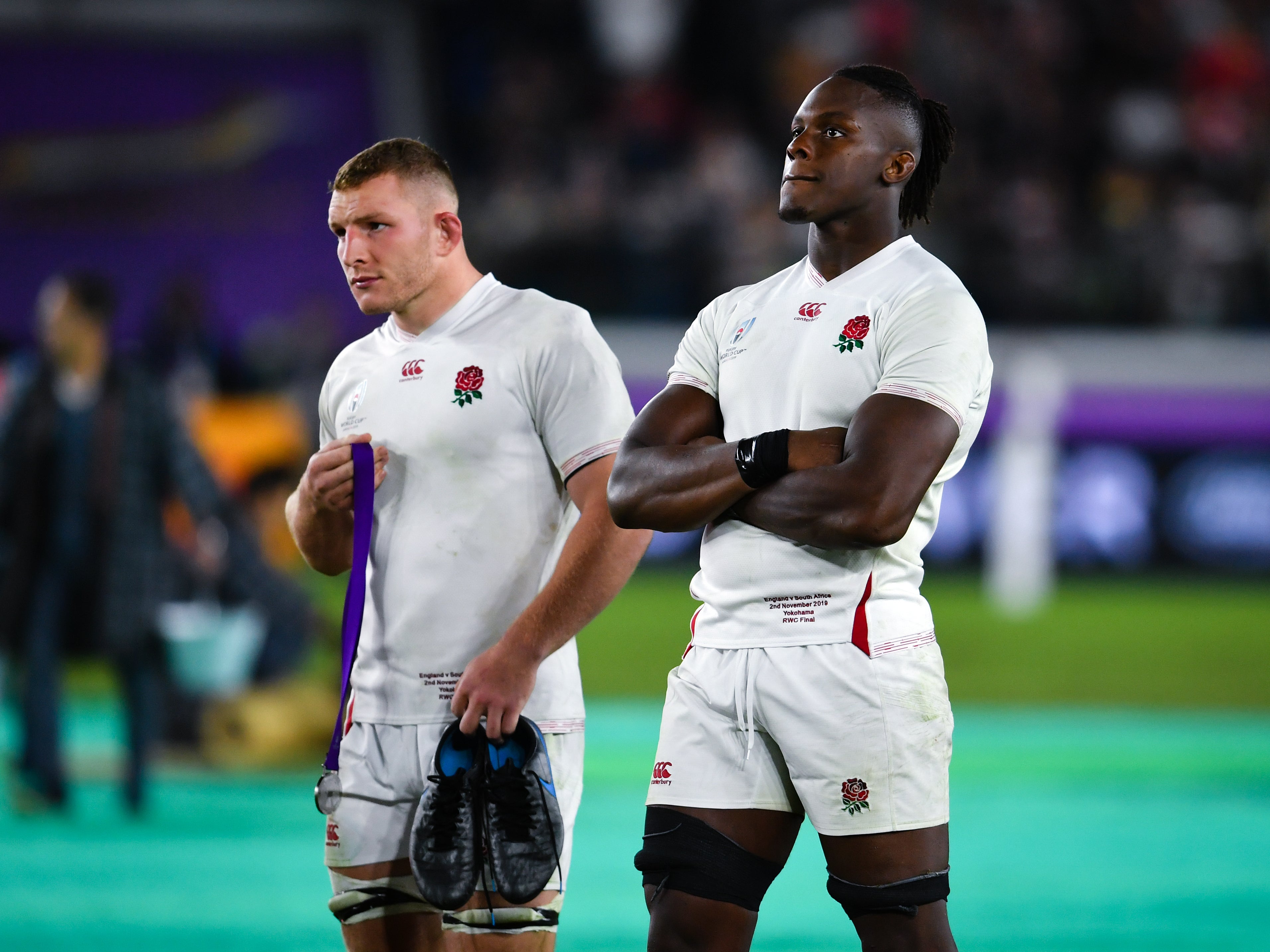 Sam Underhill (left) and Maro Itoje (right) were concussed in England’s second Test against Australia (Ashley Western/PA)