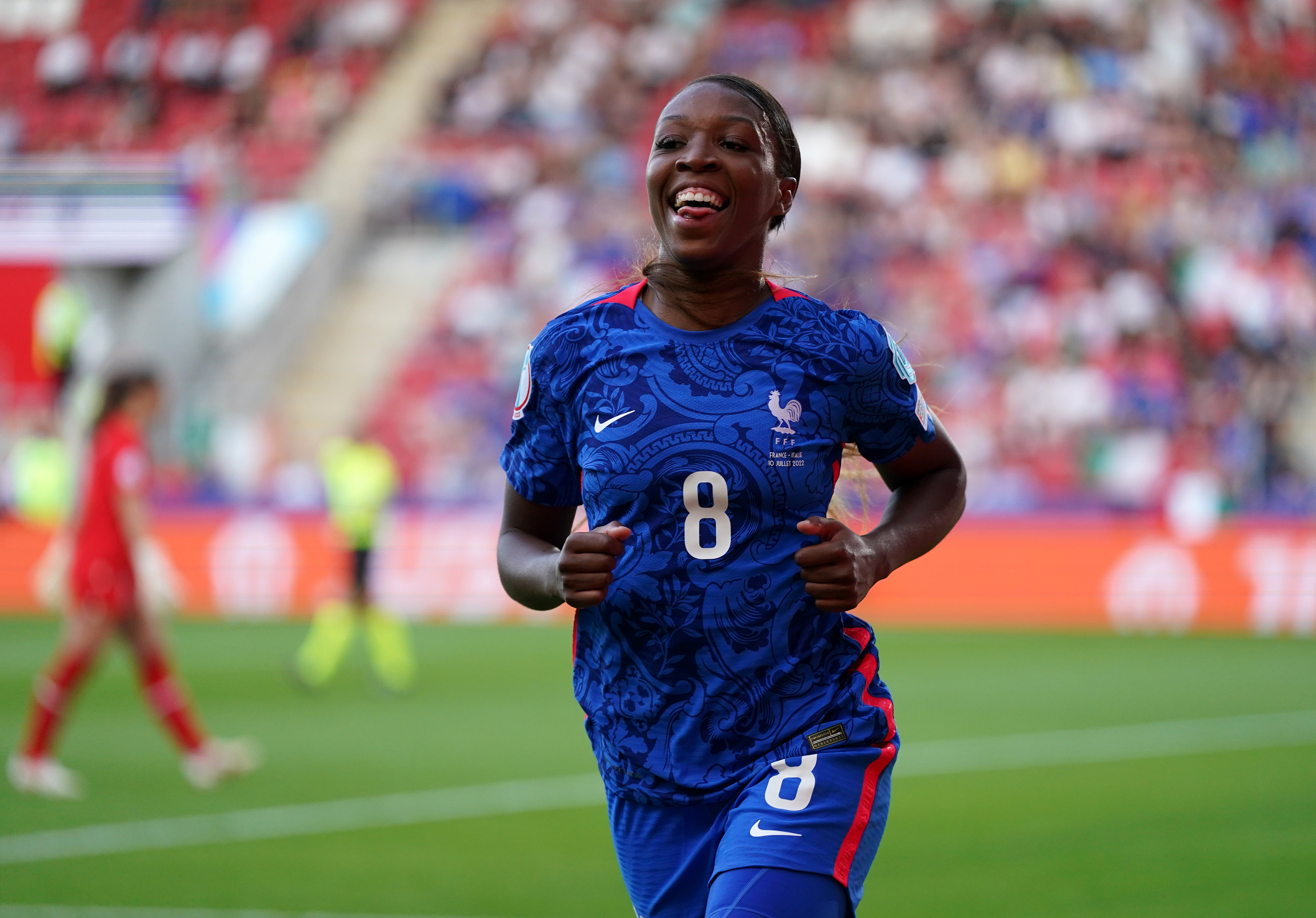 Geyoro was the star for France with a first-half hat-trick (Nick Potts/PA)