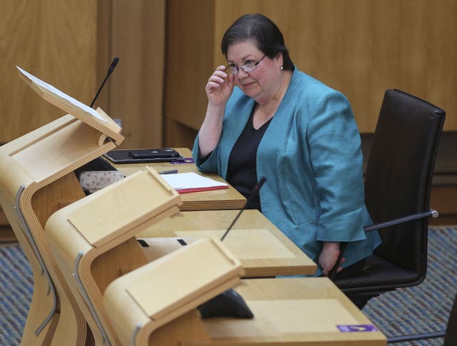 Scottish Labour MSP Jackie Baillie called for action on Covid (Fraser Bremner/PA)