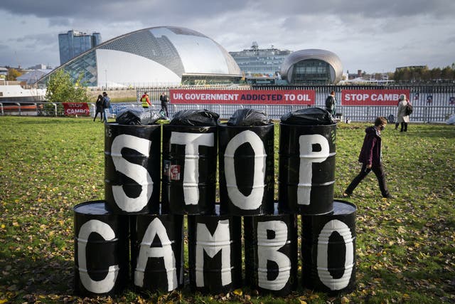 There have been protests against the Cambo development (Jane Barlow/PA)