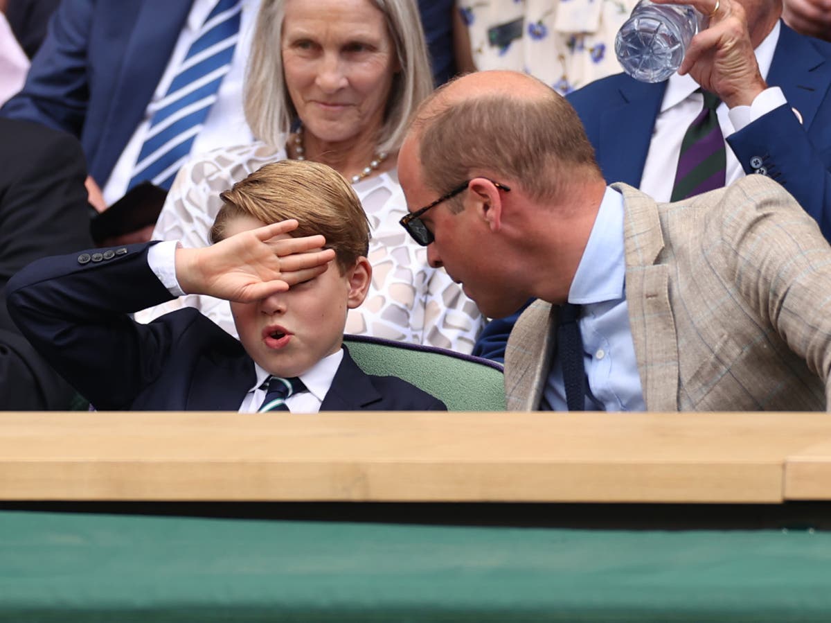 &lsquo;Channelling the country&rsquo;s mood&rsquo;: Fans react to Prince George&rsquo;s many faces at Wimbledon men&rsquo;s final