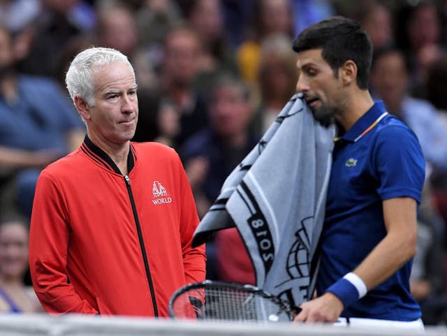 <p>John McEnroe has urged the US to let Novak Djokovic enter the country</p>