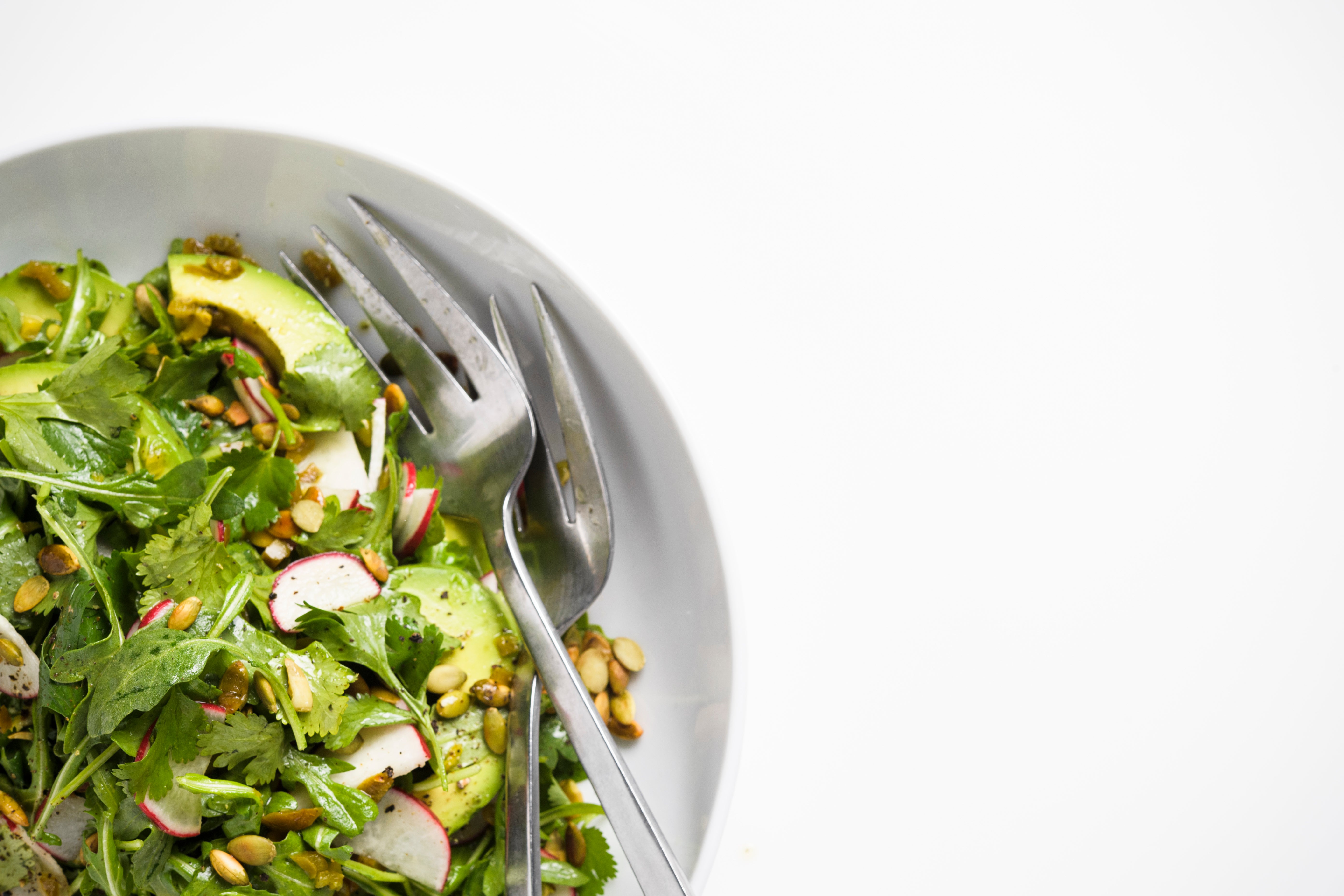 Food-MilkStreet-Arugula and Avocado Salad with Jalapeño Vinaigrette