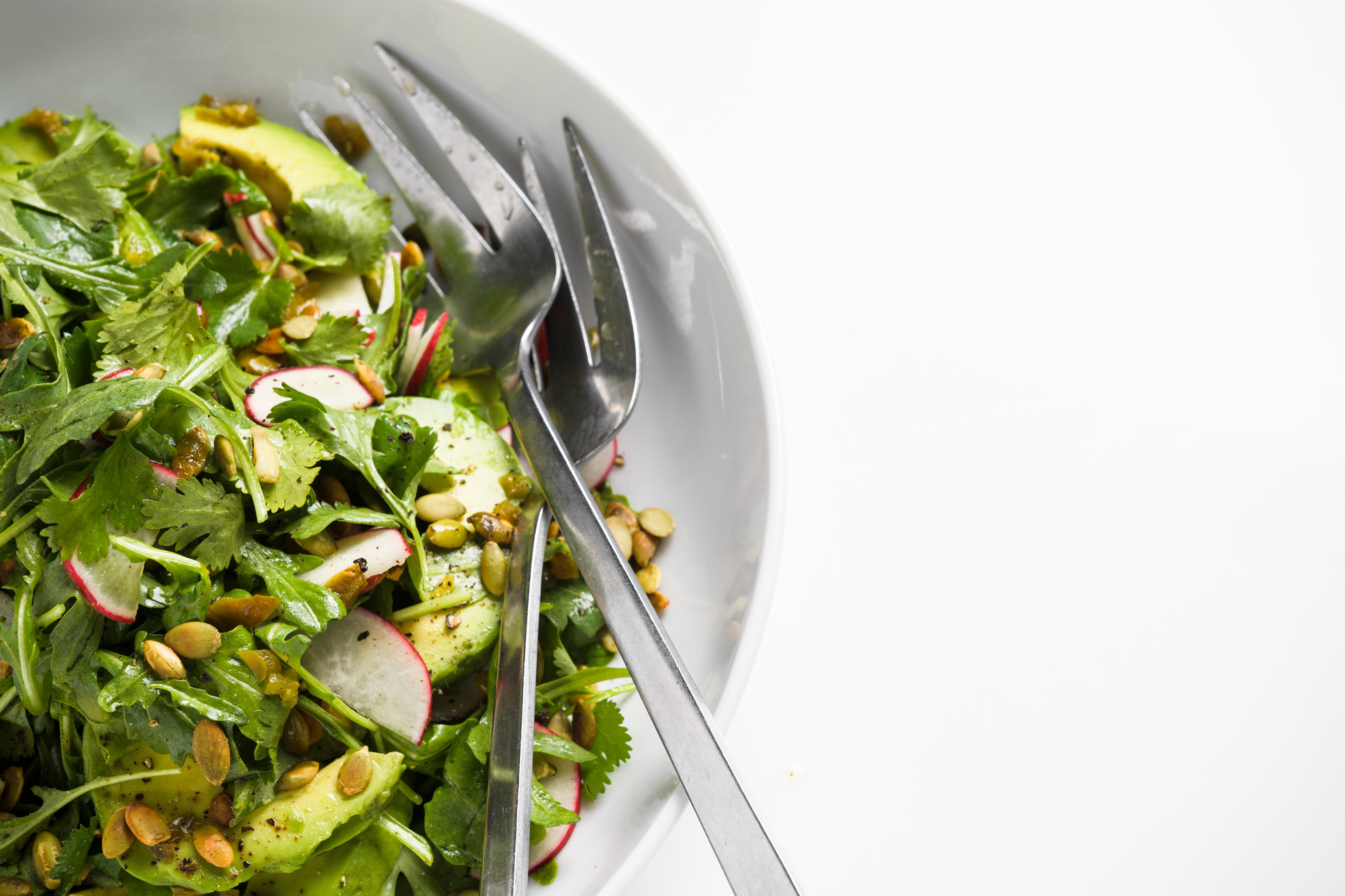 Food-MilkStreet-Arugula and Avocado Salad with Jalapeño Vinaigrette