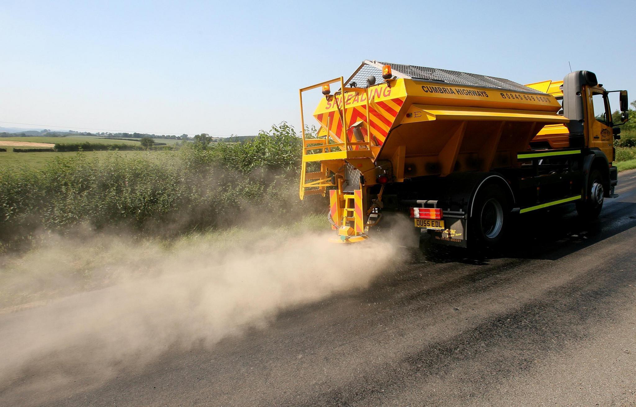 A council is preparing to deploy gritters in response to melting roads as temperatures soar (Martin Rickett/PA)