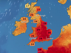 UK weather – live: Heatwave warning as hospital turns away patients