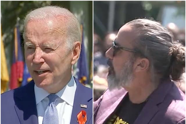 Joe Biden fue interrumpido por Manuel Oliver durante un evento en la Casa Blanca para celebrar la nueva legislación sobre armas