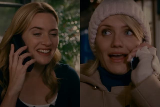 <p>Kate Winslet (left) and Cameron Diaz in The Holiday</p>