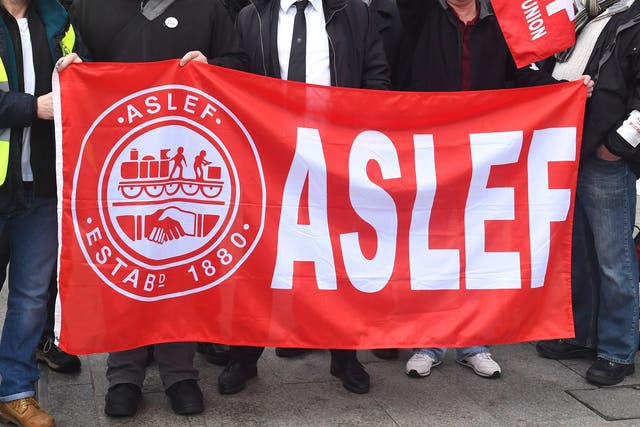 Members of Aslef at eight train companies backed campaigns of industrial action (Victoria Jones/PA)