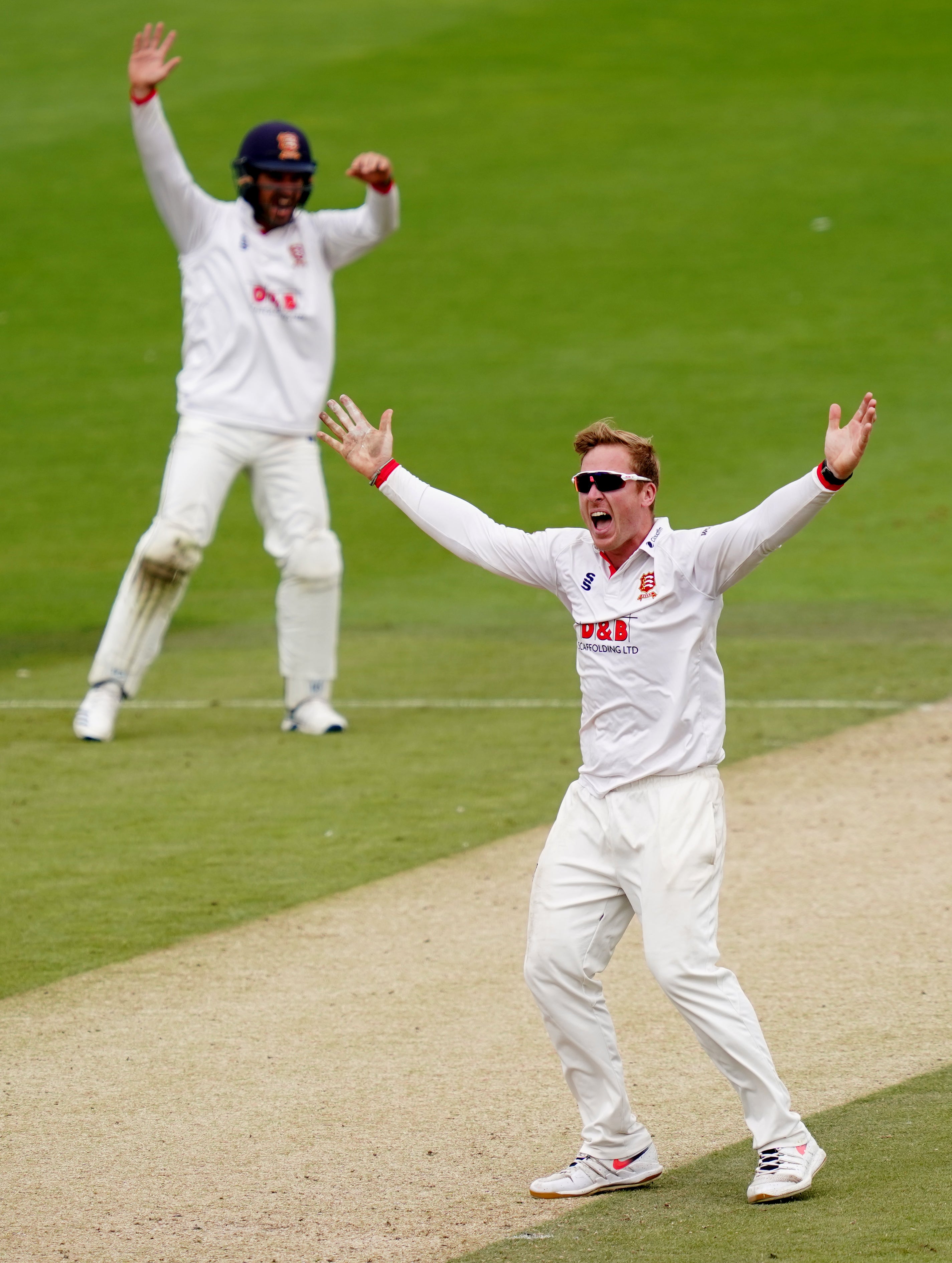 Simon Harmer claimed five wickets as Gloucestershire fell to 136 all out (John Walton/PA)