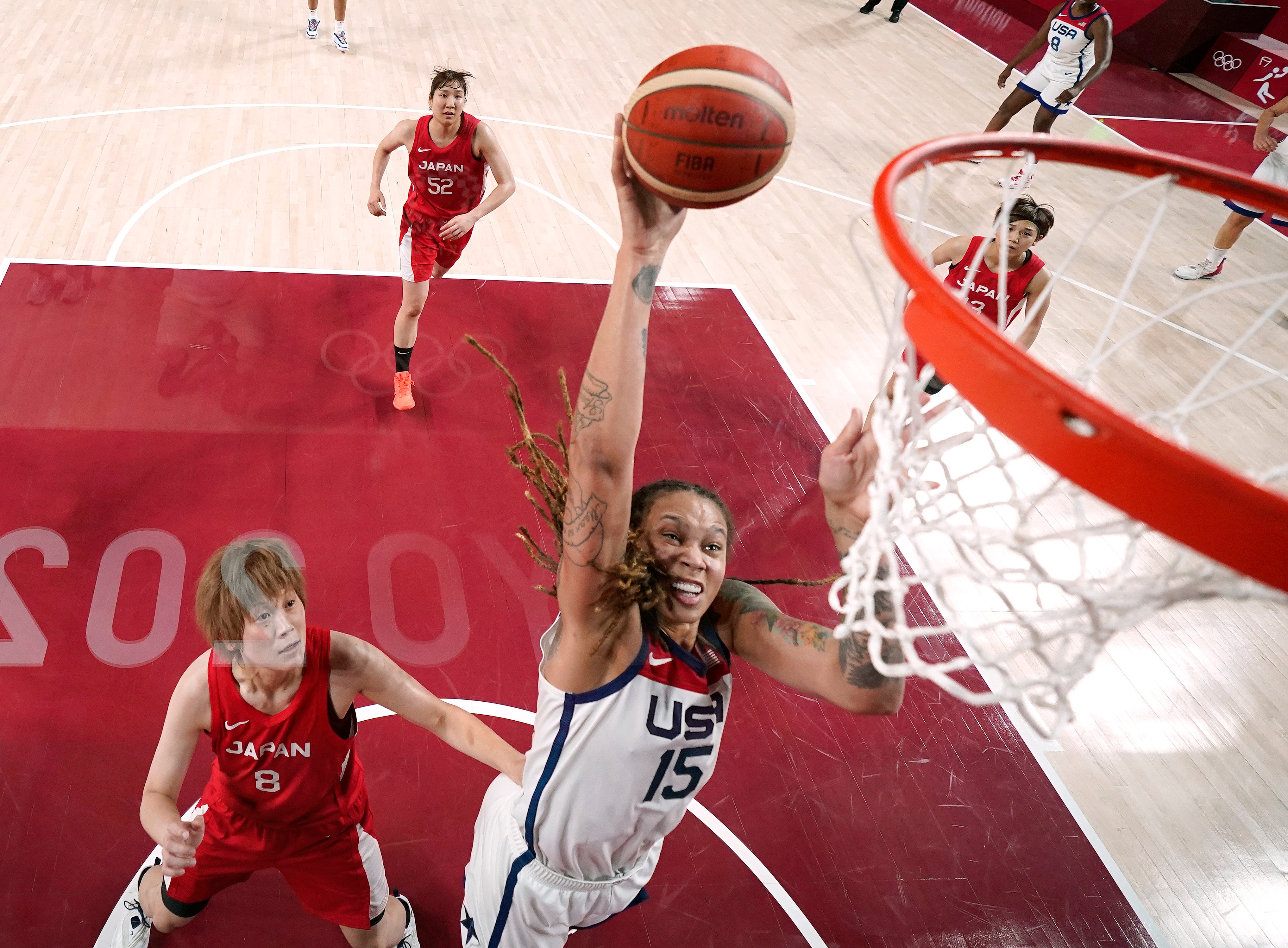 Griner has won two Olympic gold medals playing for the USA