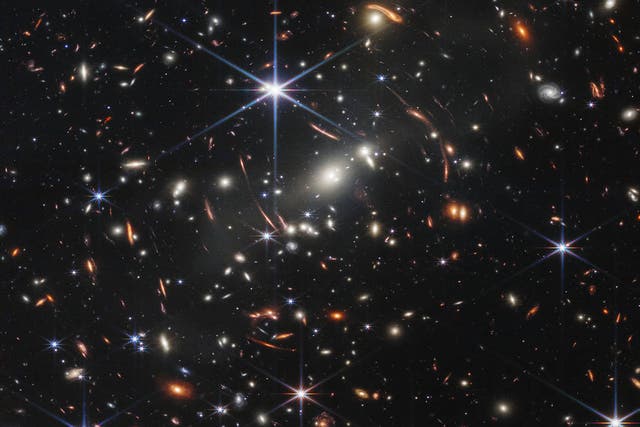 The first image from Nasa’s James Webb Space Telescope has been revealed, showing what is said to be the deepest picture of the cosmos to date (Nasa, ESA, CSA, and STScI/ PA)