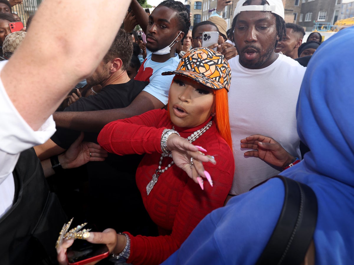 ‘Please don’t run in the streets’: Nicki Minaj pleads with fans as overcrowded Camden meet and greet cancelled
