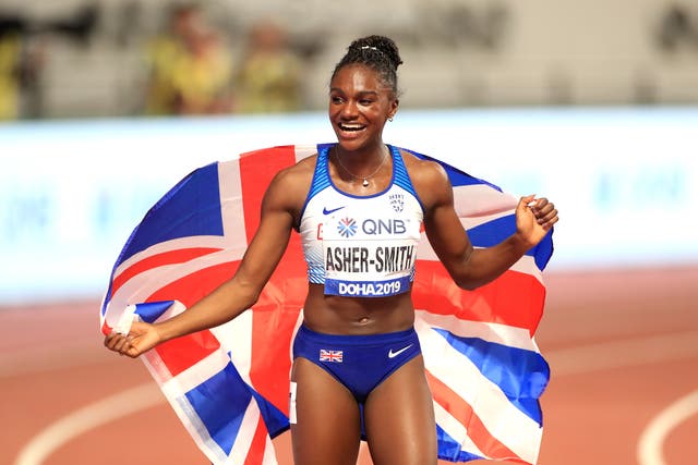 Dina Asher-Smith won the 200m at the World Championships in 2019. (Mike Egerton/PA)
