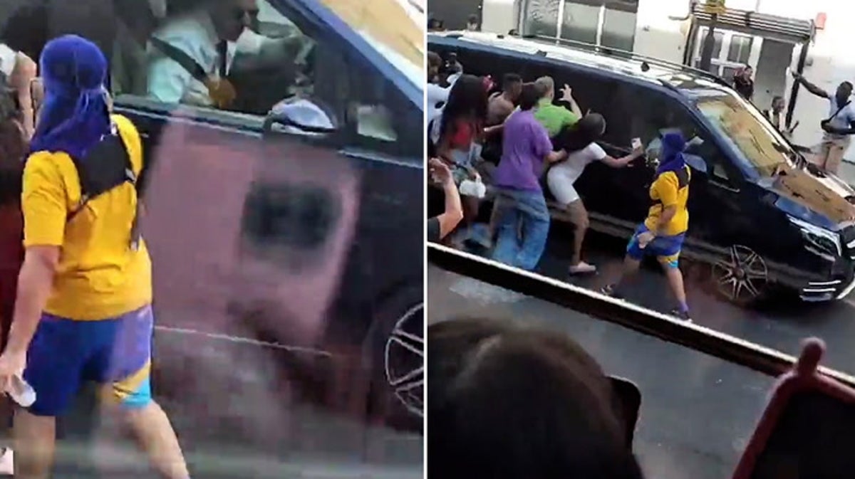 Nicki Minaj’s car chased by screaming fans in Camden