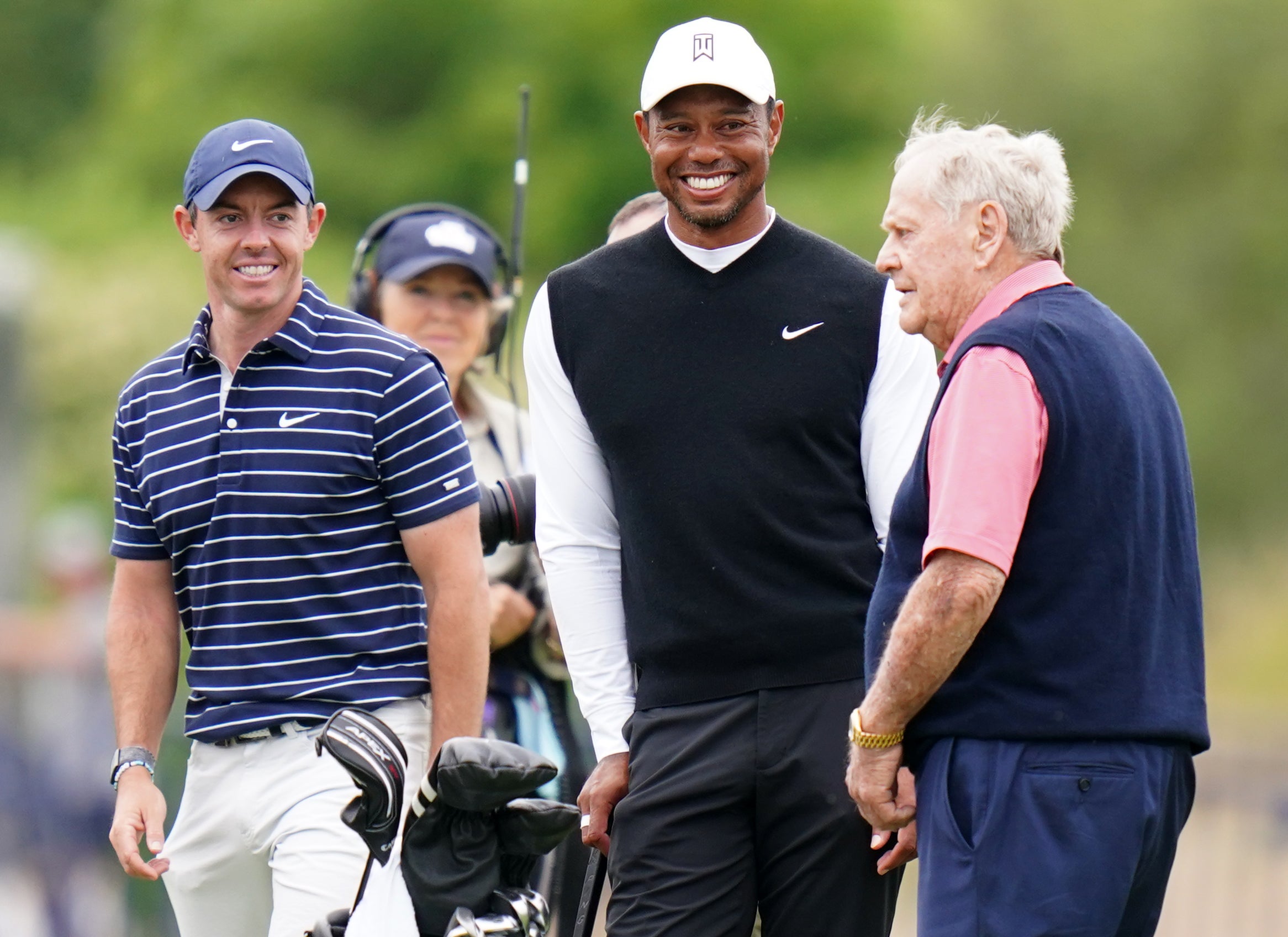 McIlroy and Woods have led opposition to LIV Golf (Jane Barlow/PA)