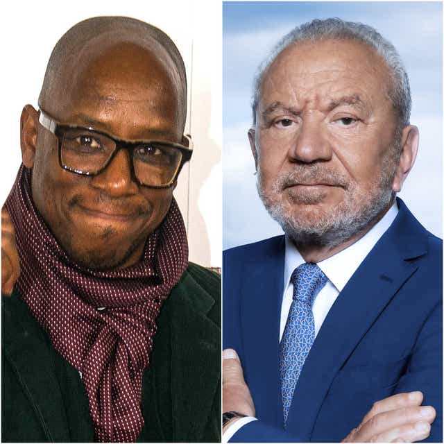 Ian Wright (left) has responded to Lord Sugar’s online comments over television coverage of Euro 2022 (Peter Summers/Ray Burmiston/PA)