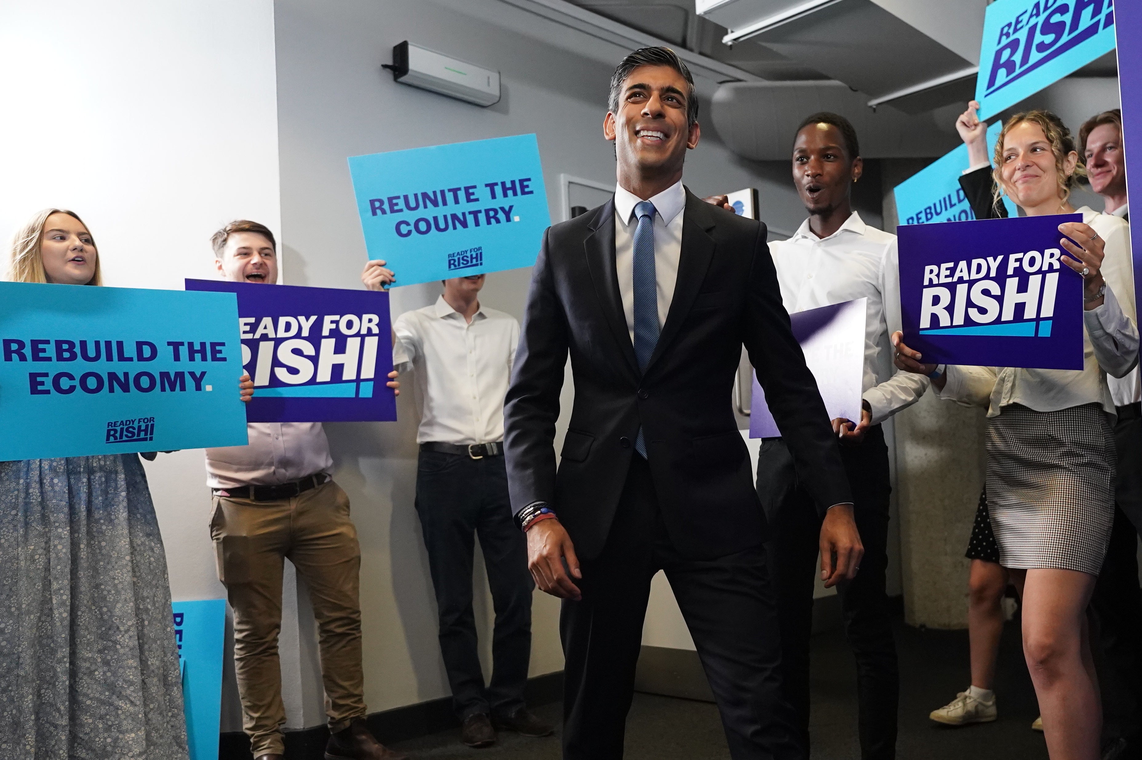 Rishi Sunak predicted the Tory party would ‘come together’ as he launched his leadership campaign