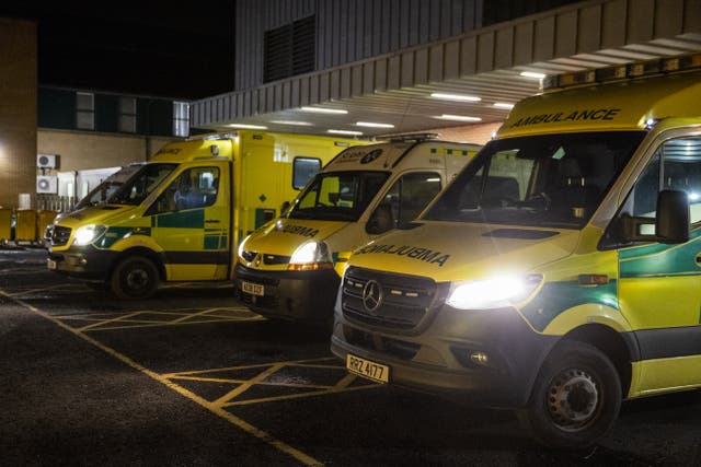 All 10 ambulance trusts in England have declared they are on the highest level of alert (PA)