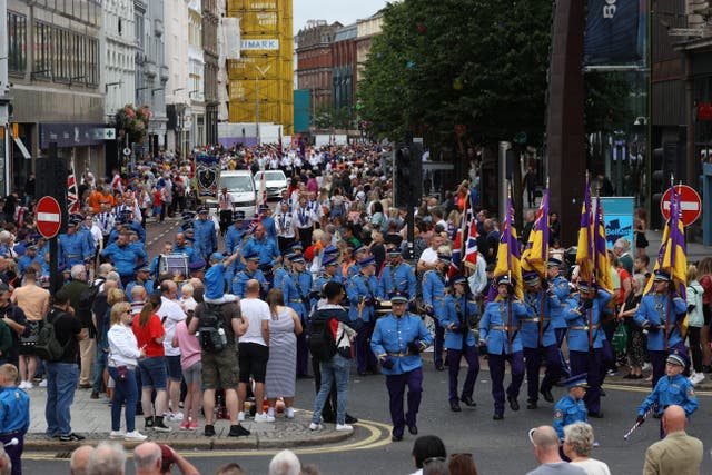 Orange Order parades have been taking place across Northern Ireland (Liam McBurney/PA)