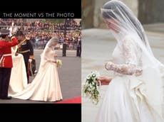 The moment Kate Middleton’s famous wedding portrait was taken seen in viral video: ‘The moment vs the photo’