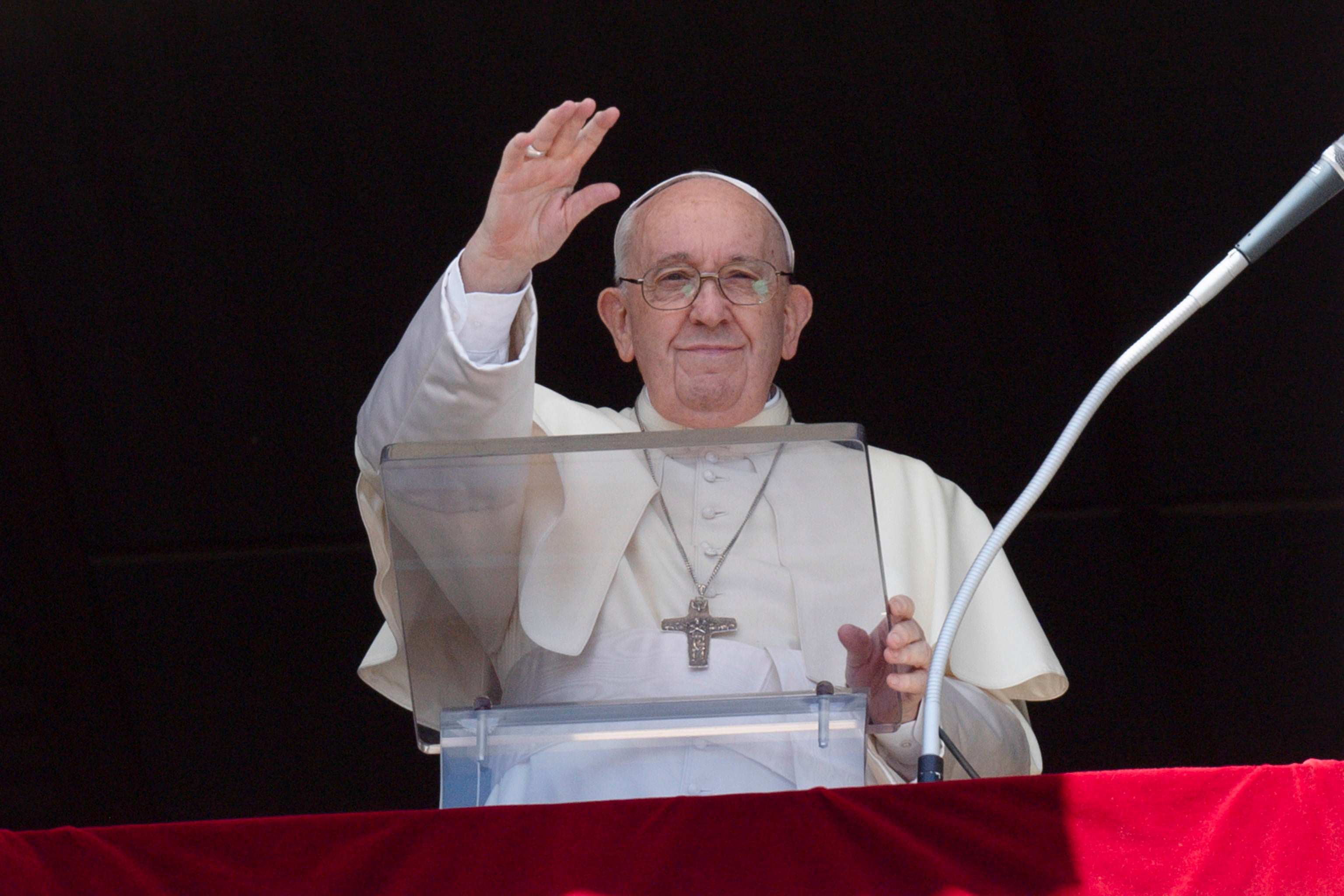 Not waving goodbye: Pope Francis