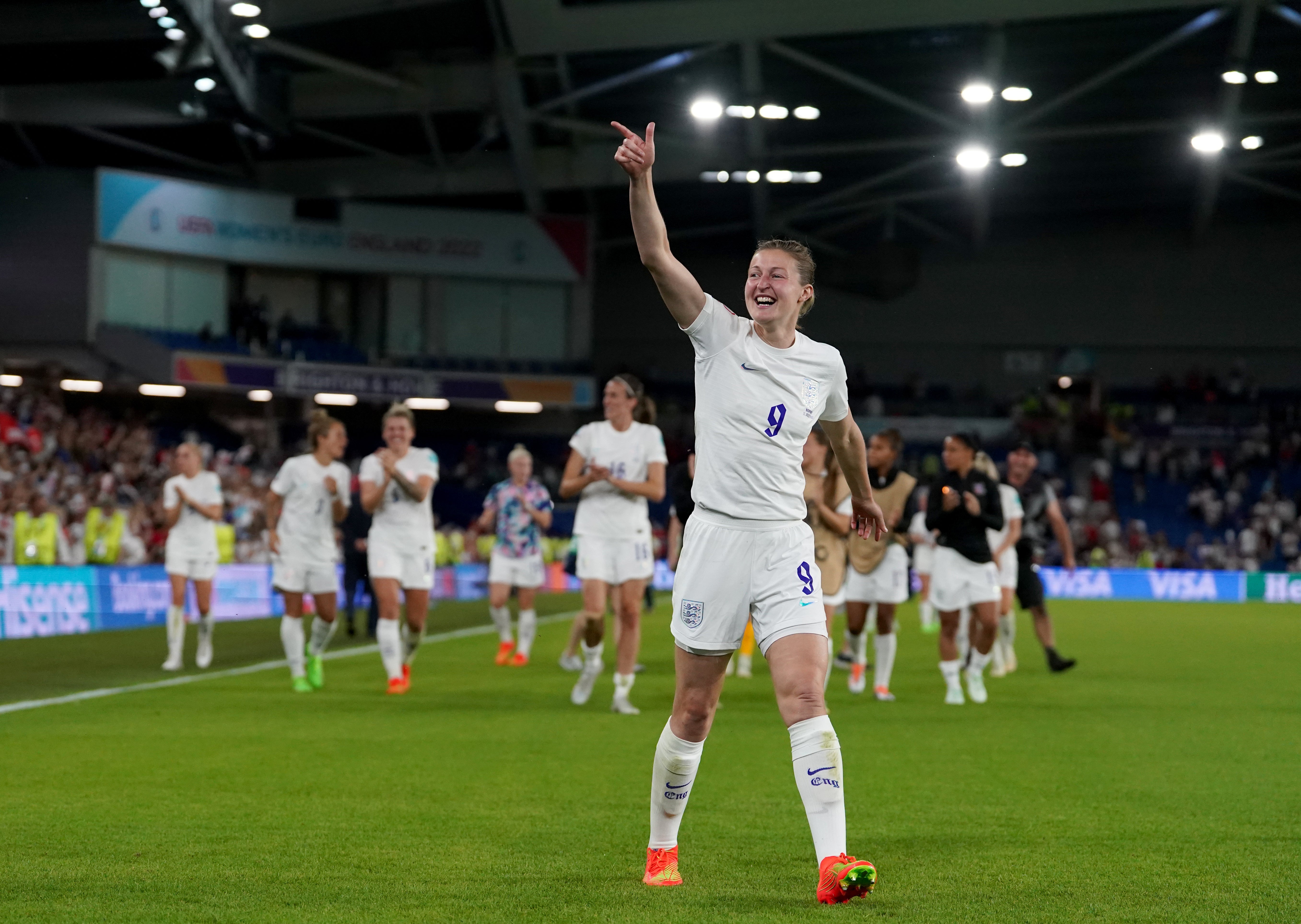 Ellen White is within one goal of the England scoring record (Gareth Fuller/PA)