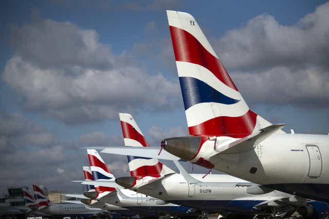 Airline shares jumped on Tuesday. (Victoria Jones/PA)