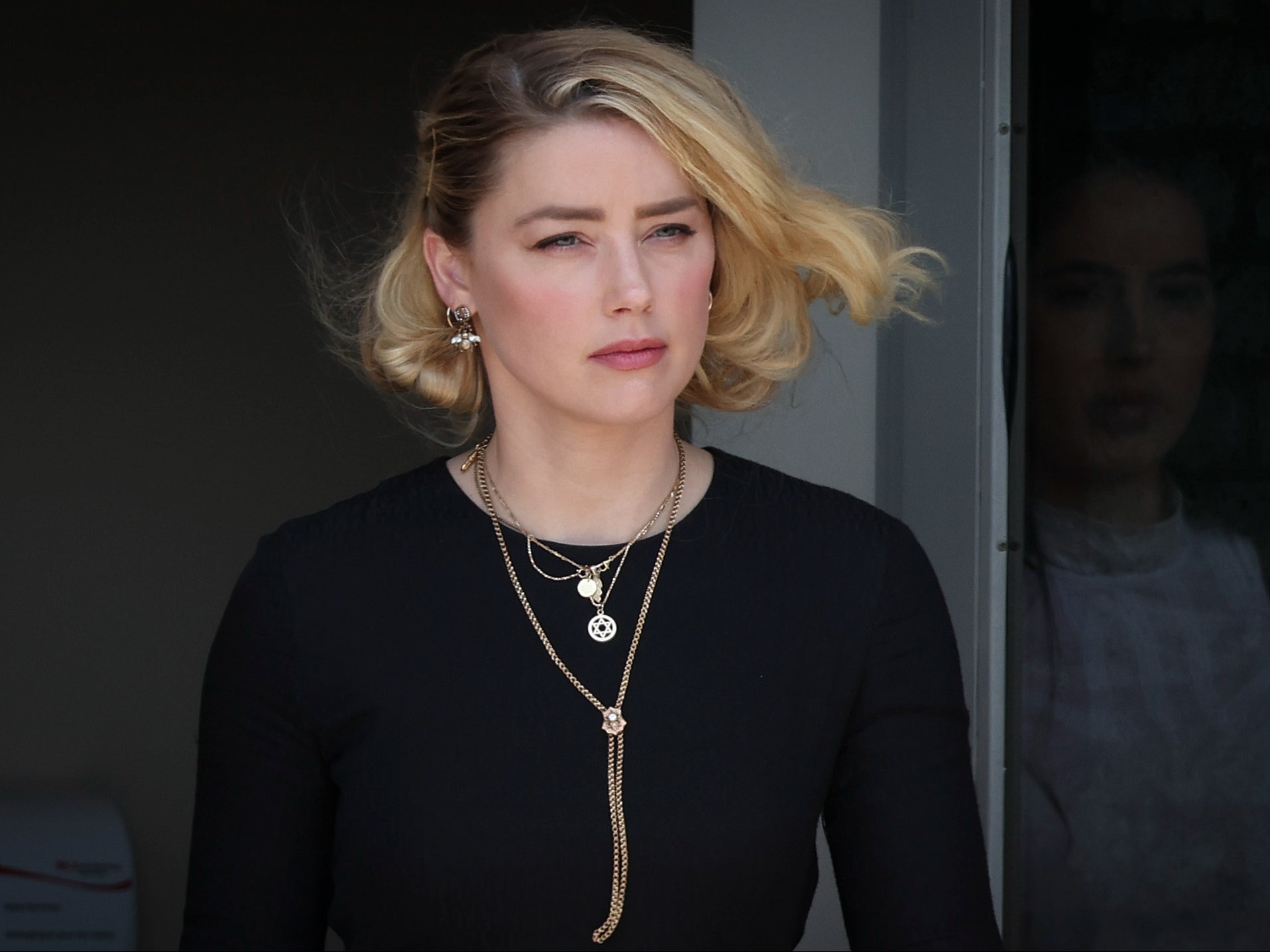 Amber Heard departs the Fairfax County Courthouse on 1 June 2022 in Fairfax, Virginia