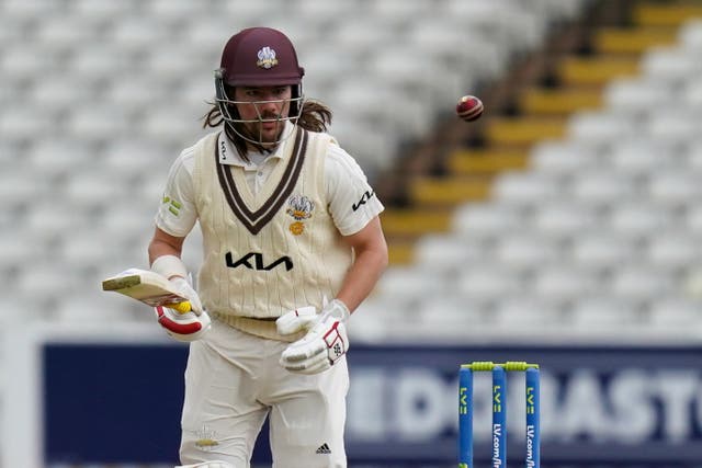 Rory Burns kept Surrey in contention with an unbeaten knock against Yorkshire (Jacob King/PA)